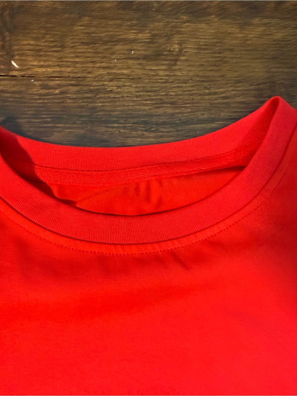 Amazon Red Top with Blue Star and Stripe Ruffle Sleeves - Picture 9 of 9